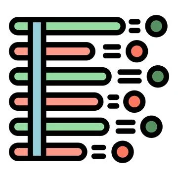 Social data icon vector flat イラスト素材