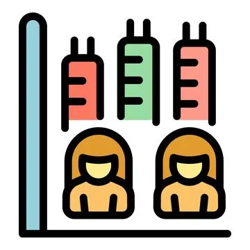 Social data icon vector flat イラスト素材