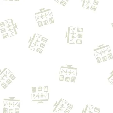 Social debate glyph seamless pattern Stock Illustration