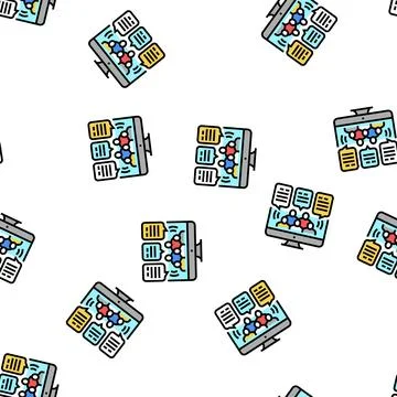 Social debate vector seamless pattern Stock Illustration