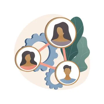 Social development abstract concept vector illustration. Illustrazione stock