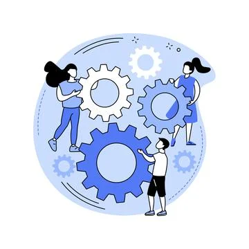 Social development abstract concept vector illustration. Illustrazione stock