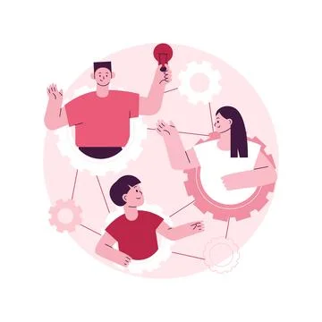 Social development abstract concept vector illustration. Stock Illustration