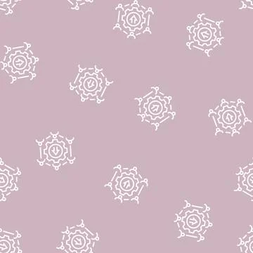 Social development line seamless pattern Stock Illustration