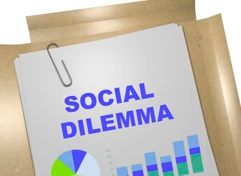 Social Dilemma concept 库存插图