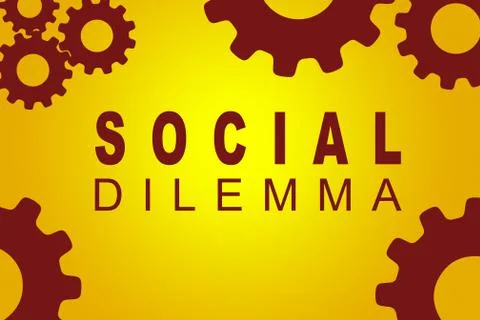 Social Dilemma concept 库存插图