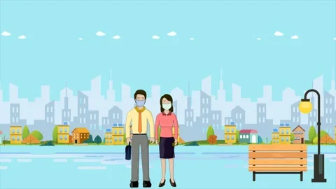 Social Distance Video stock 151333976