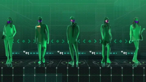 Social Distancing Concept 3D Animation for Preventing Coronavirus Covid-19. Loop Stock Footage 139361113