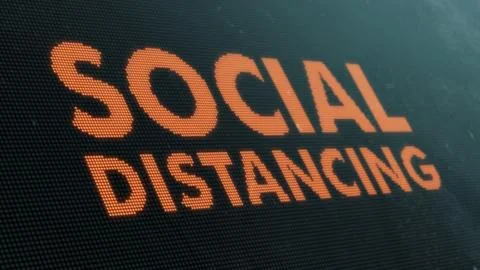 Social distancing concept Stock-Illustration
