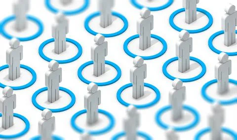 Social distancing concept. Stock Illustration