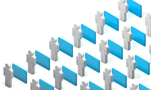 Social distancing concept. Stock Illustration