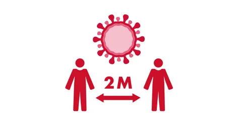 Social distancing - Coronavirus 库存影片 130197217
