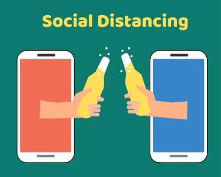 Social Distancing イラスト素材