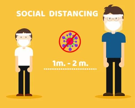 Social Distancing イラスト素材