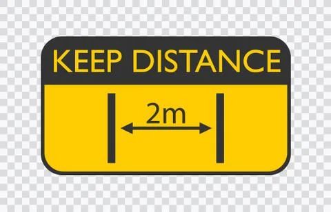 Social distancing, keep distance 2 meter in public society people to protect Stock Illustration