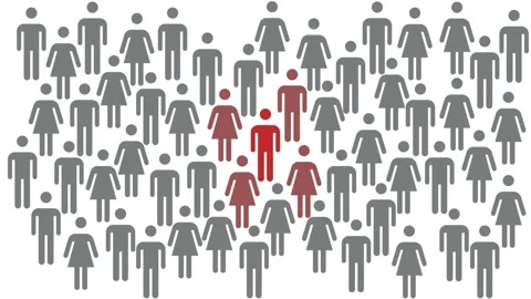 Social distancing, keep distance in public society people to protect from COV Stock Footage 138191673
