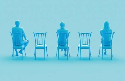 Social distancing, keep distance in public society people to protect COVID-19 Stock Illustration