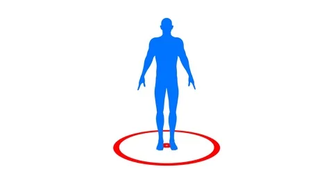 Social Distancing , Physical Distancing . 3d animation Stock Footage 127078896