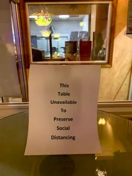 Social distancing spaces Foto stock