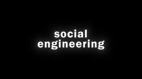 Social Engineering Glitch Animation for Cybersecurity Stock Footage 287413284