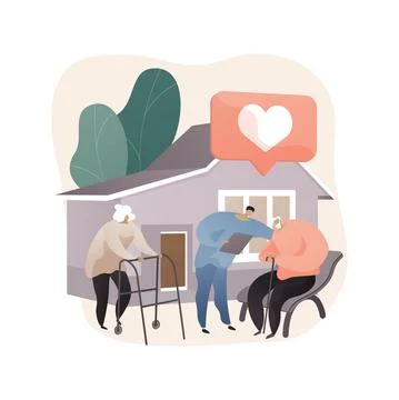Social facilities abstract concept vector illustration. 스톡 일러스트