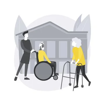 Social facilities abstract concept vector illustration. Stock Illustration
