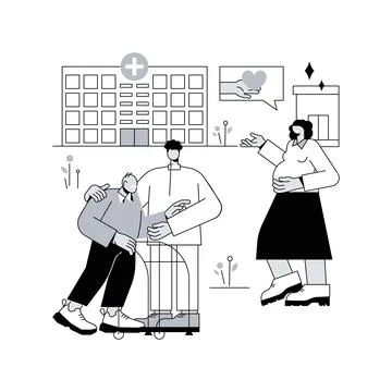 Social facilities abstract concept vector illustration. Stock Illustration