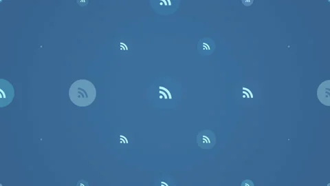 Social Feed icons pattern network Stock Footage 202042530