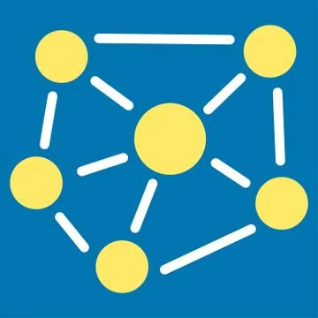 Social Graph icon Stock Illustration