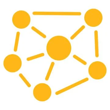 Social Graph icon Stock Illustration
