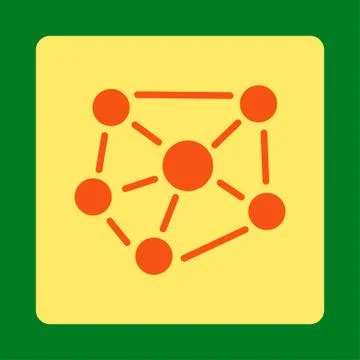 Social Graph icon Stock Illustration