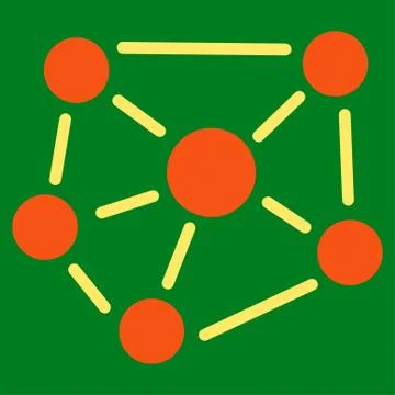Social Graph icon Stock Illustration