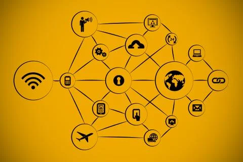 Social graphics 스톡 일러스트