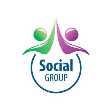 Social Group logo Stock Illustration