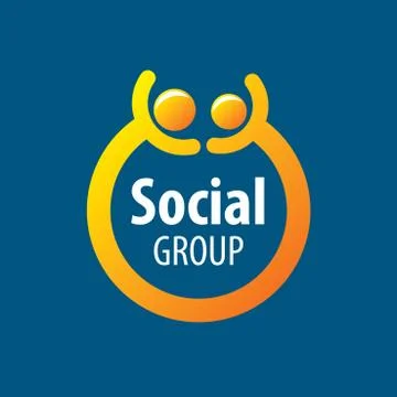 Social Group logo Stock Illustration