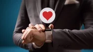Social Heart Icon, Smart Watch Love Like Heart Animated Symbol Technology Vector Stock Footage