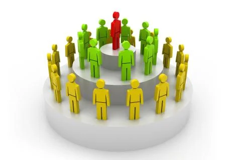 Social hierarchy Concept. Stock Illustration