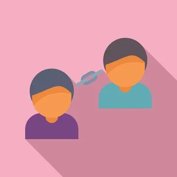 Social human chains icon flat vector. Team connection Illustrazione stock