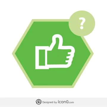 Social icon , like icon , Hand thumb up Illustrazione stock