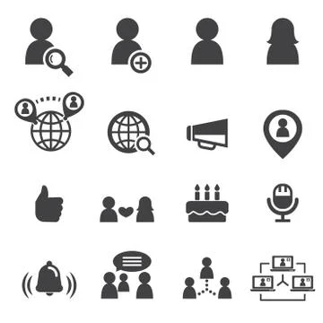 Social icon Stock Illustration