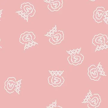 Social intelligence line seamless pattern Stock Illustration