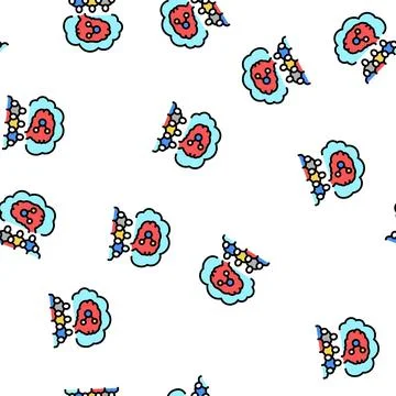 Social intelligence vector seamless pattern Stock Illustration