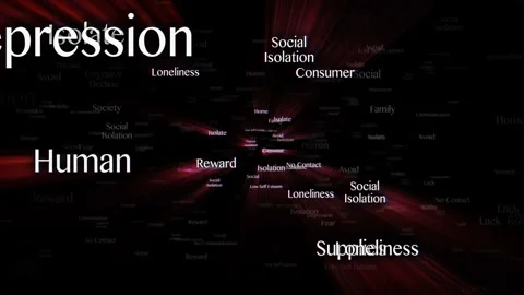 SOCIAL ISOLATION Keywords Animation, Background, Loop Stock Footage 291828609