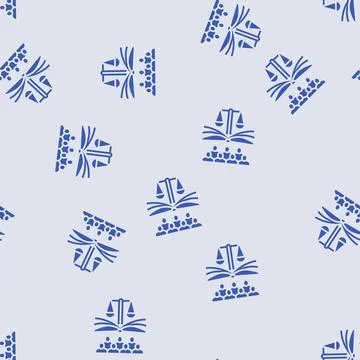 Social justice glyph seamless pattern Stock Illustration