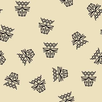 Social justice line seamless pattern Stock Illustration