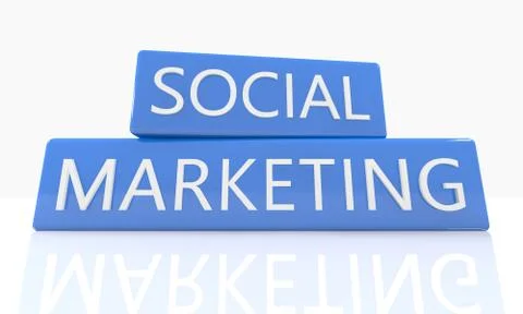 Social marketing Stock Illustration