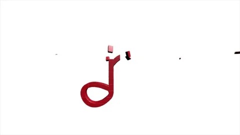 Social media 3D pixel icon design isolated on white background. Outline web icon Vídeo Stock 153853881