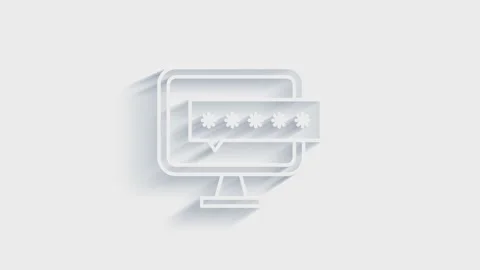 Social media 3D shadow icon design isolated on white background. Outline web Stockbeeldmateriaal 153801535