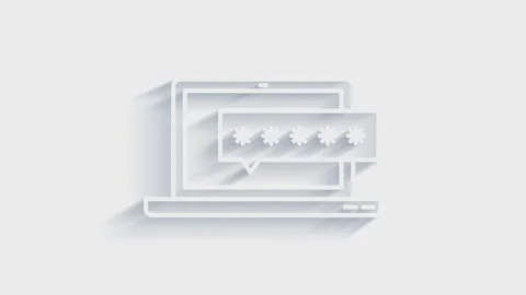 Social media 3D shadow icon design isolated on white background. Outline web Видео 153801863