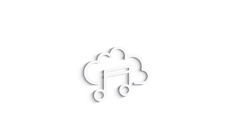 Social media 3D shadow icon design isolated on white background. Outline web Vidéo 153809845